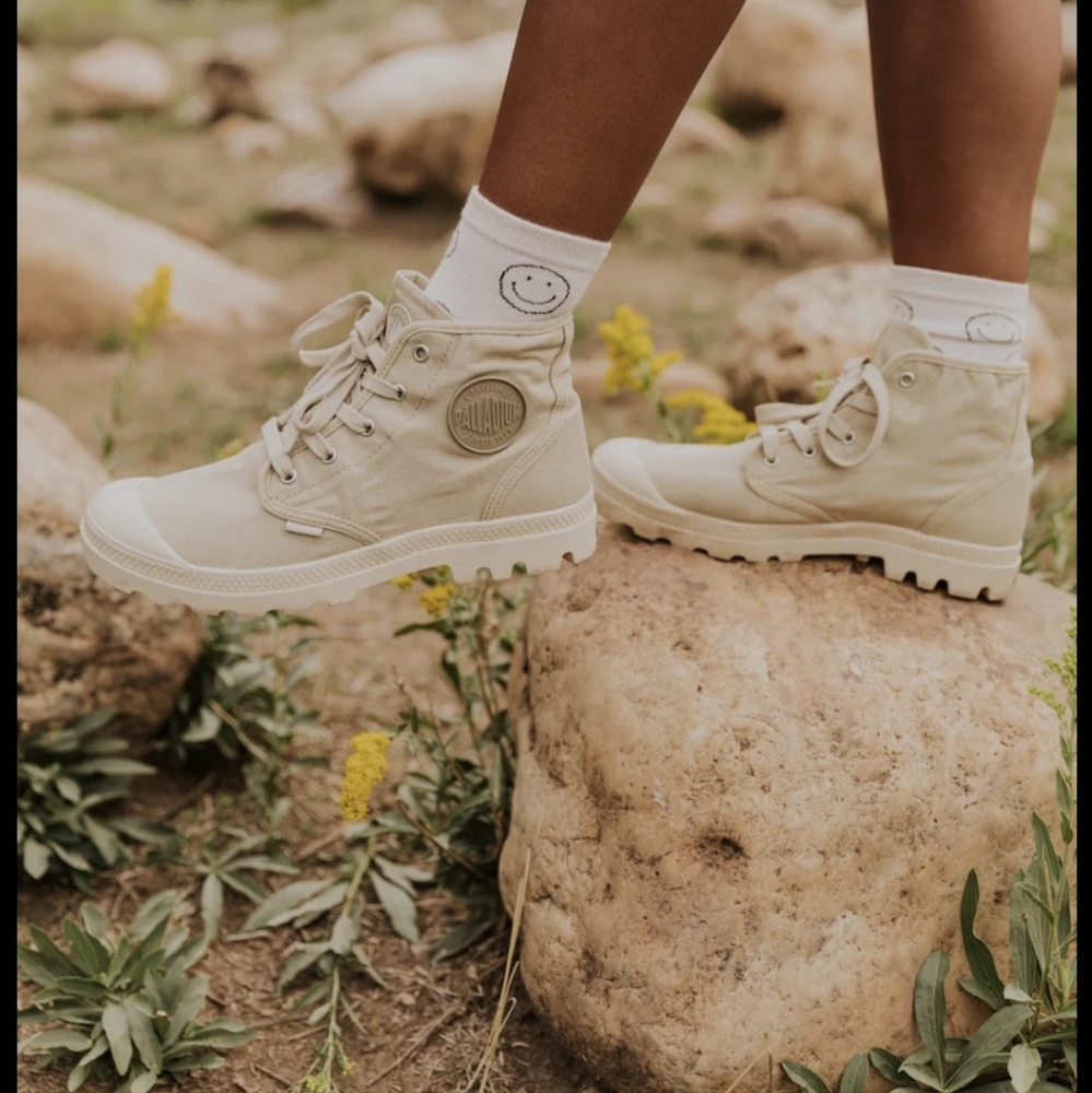 PALLADIUM | Pampa Leather Lug Sole Boot Tan 7 Military Army Desert